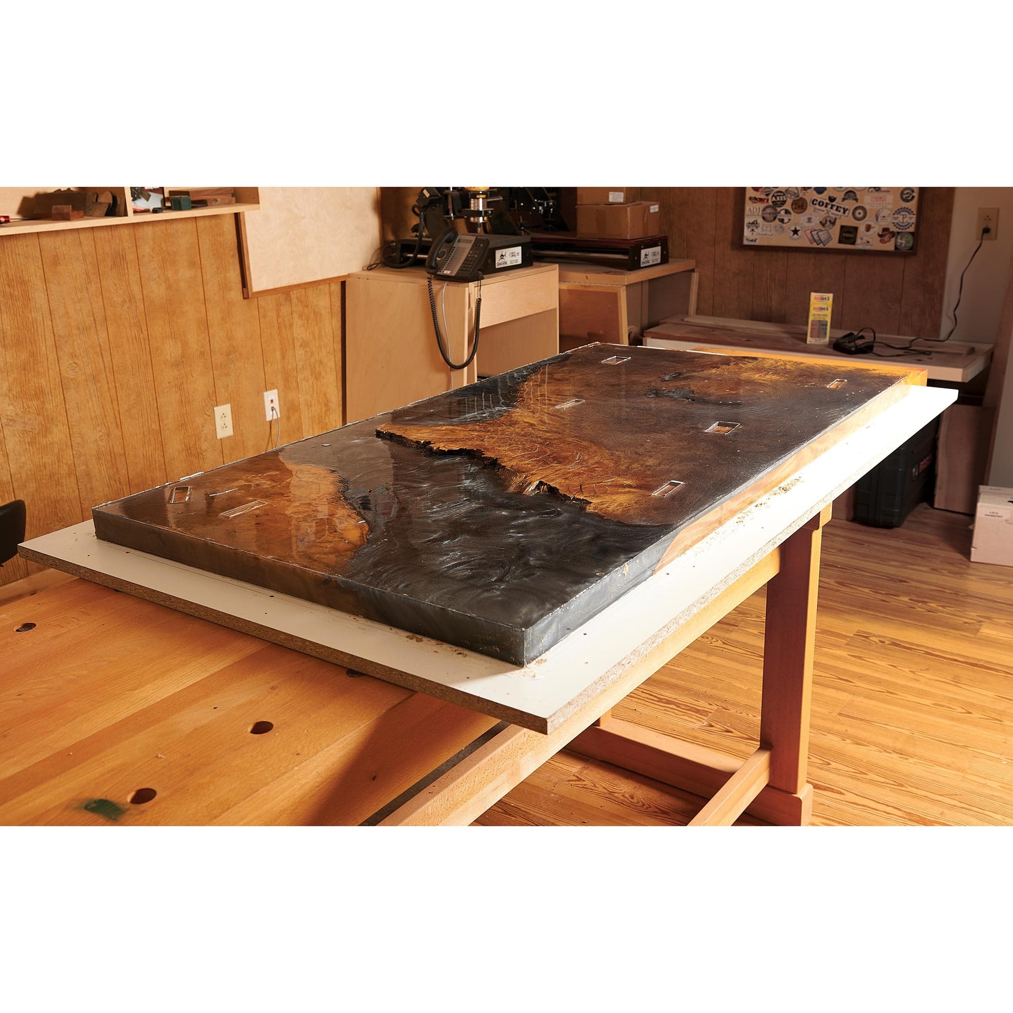 48" x 48" Manual Slab Flattening Router Mill alt 0