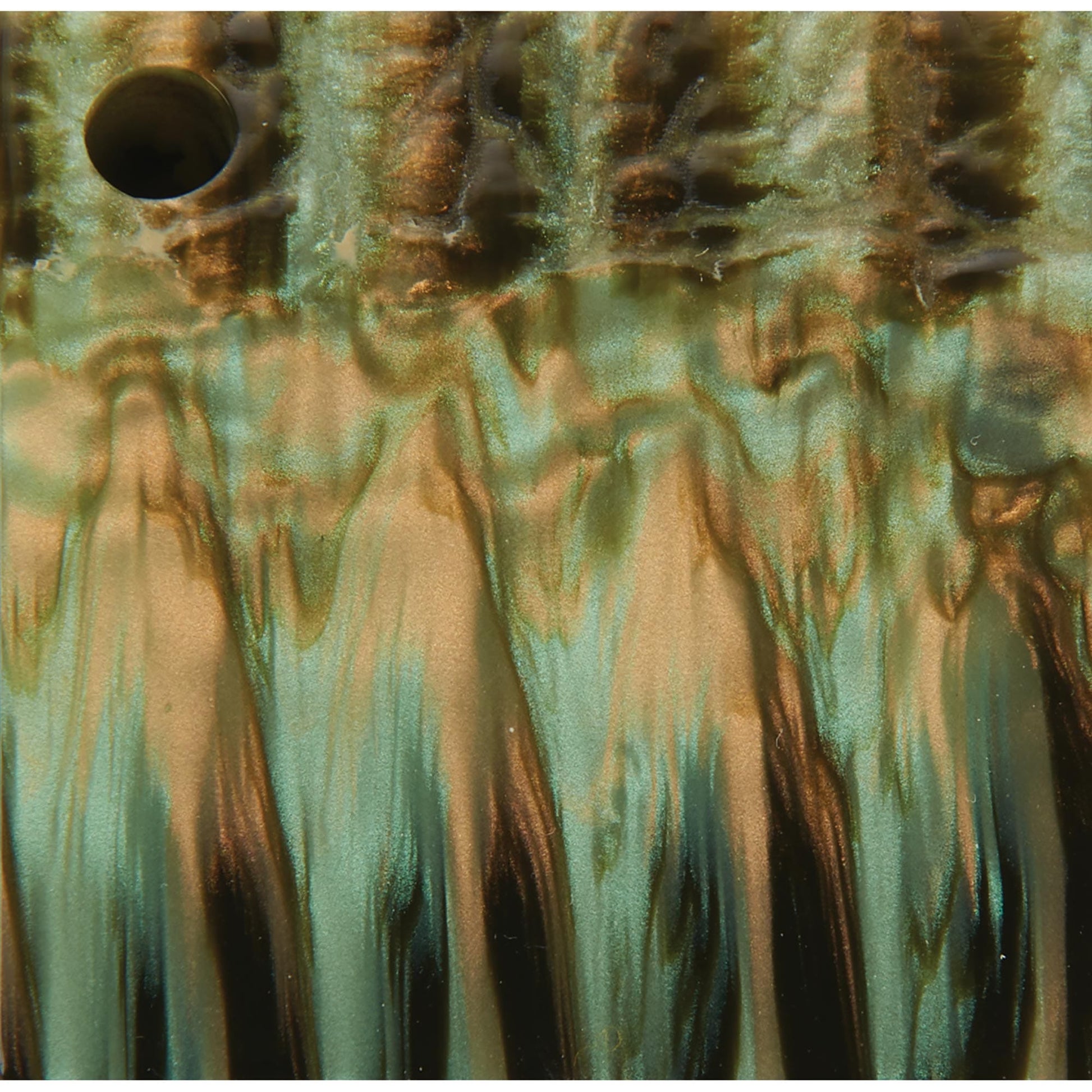 Poly Resin Knife Scales - 15/64" x 2" x 7" - Green Tortoise - Pair alt 0