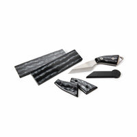 Poly Resin Knife Scales - 15/64" x 2" x 7" - Liquid Silver - Pair alt 0