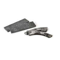 Poly Resin Knife Scales - 15/64" x 2" x 7" - Oyster - Pair alt 0