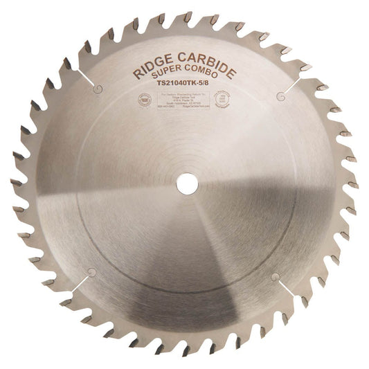 TS2000 Super Combo Saw Blade - 10" x 5/8" Bore x 40T - AR - Thin Kerf