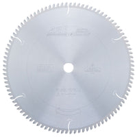 14" x 96T Carbide Tipped Thin Kerf Sliding Compound, Miter and Radial Arm Blade, Neg. 5 Deg., 1" Bore, ATB alt 0