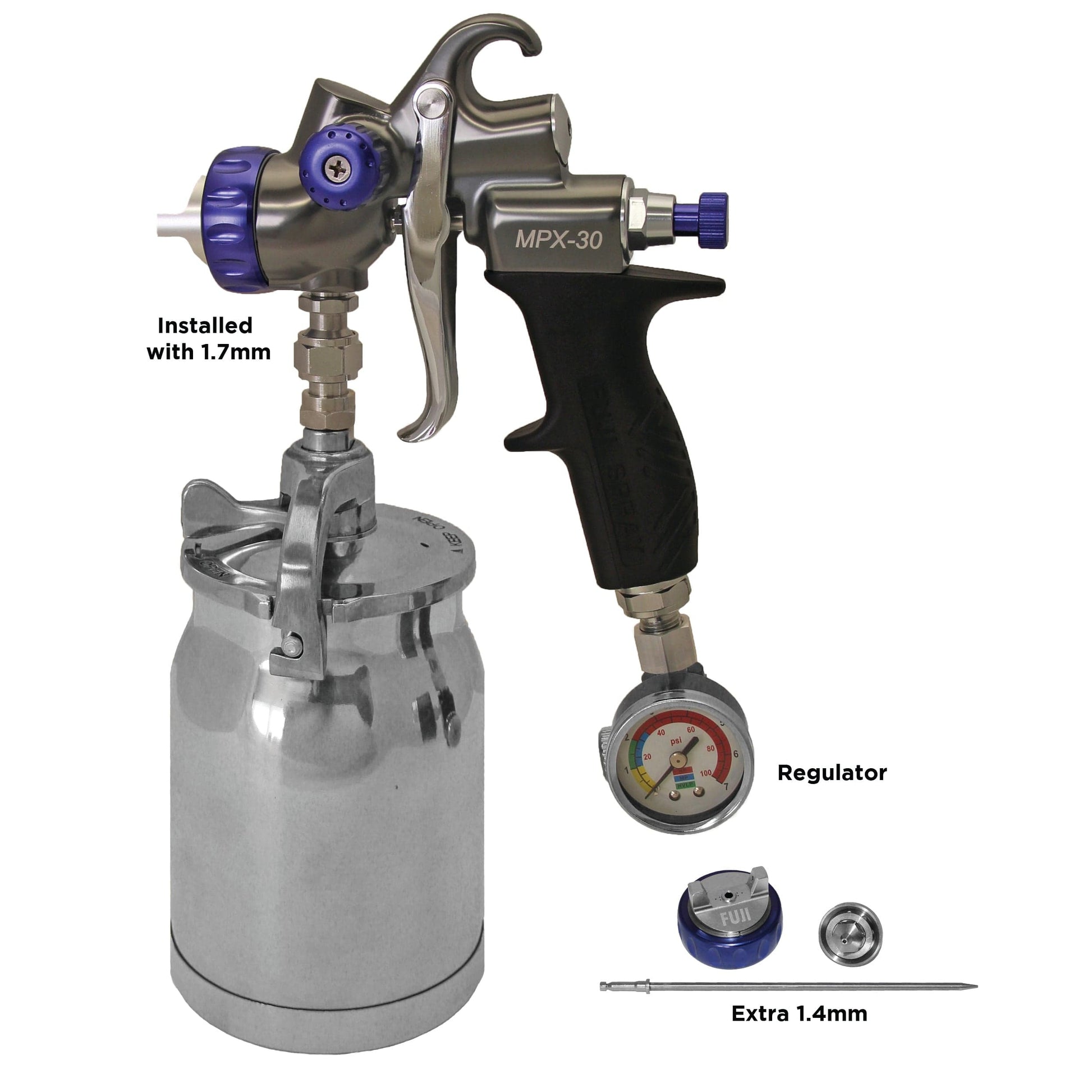 MPX-30 Siphon - 1.7mm - 1Qt. Cup + Kit [Extra 1.4mm] alt 7