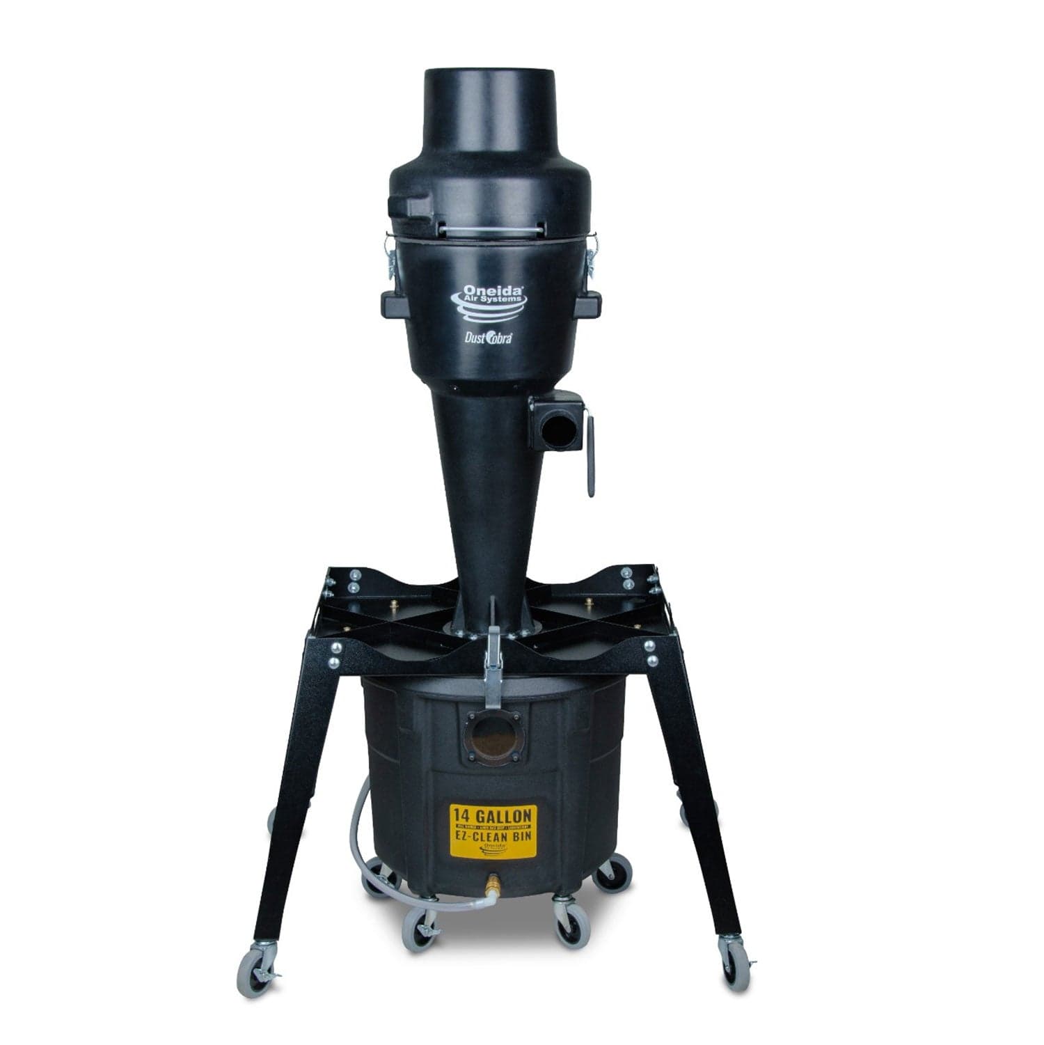 Industrial Dust Cobra High-Pressure 14 Gal. Portable Freestanding HEPA Cyclone Dust Collector alt 0