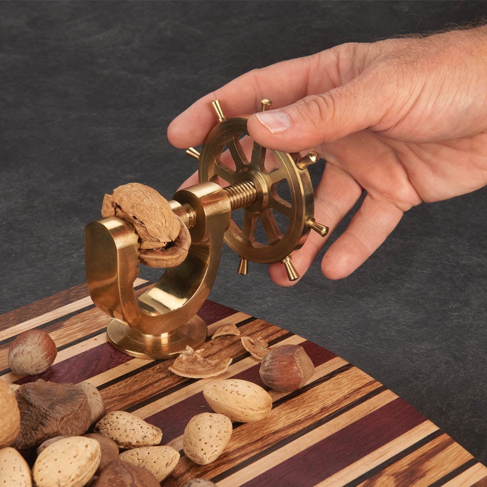 Nutcracker Turning Kit - Solid Brass - Ship's Wheel