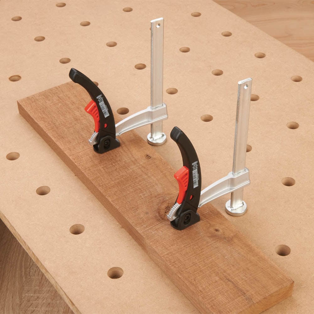 6” Ratcheting Lever Clamp for 20 mm MFT Style Table – 2 Piece