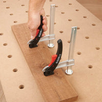 6” Ratcheting Lever Clamp for 20 mm MFT Style Table – 2 Piece