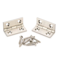 Stainless Steel Box Hinge - Pair