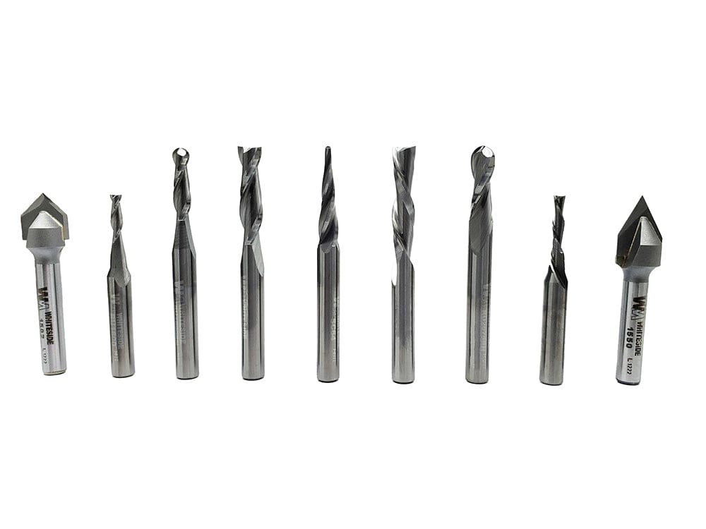 CNC General Purpose Router Bit Set - 9 Piece