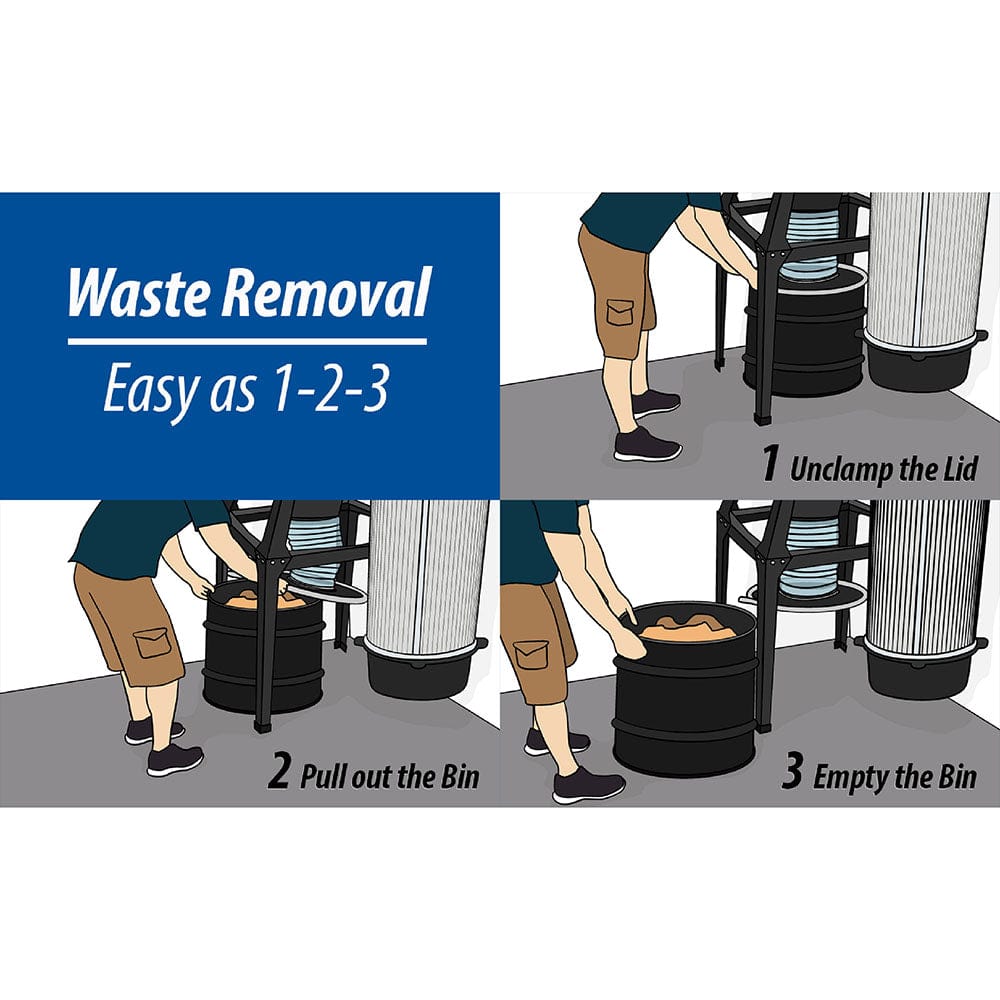 3HP V-System 3000 with SMART Boost, 55 Gallon Drum, and Wall Mount