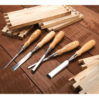 Richter Beveled Edge Chisel Set with Wood Box - 5 Piece