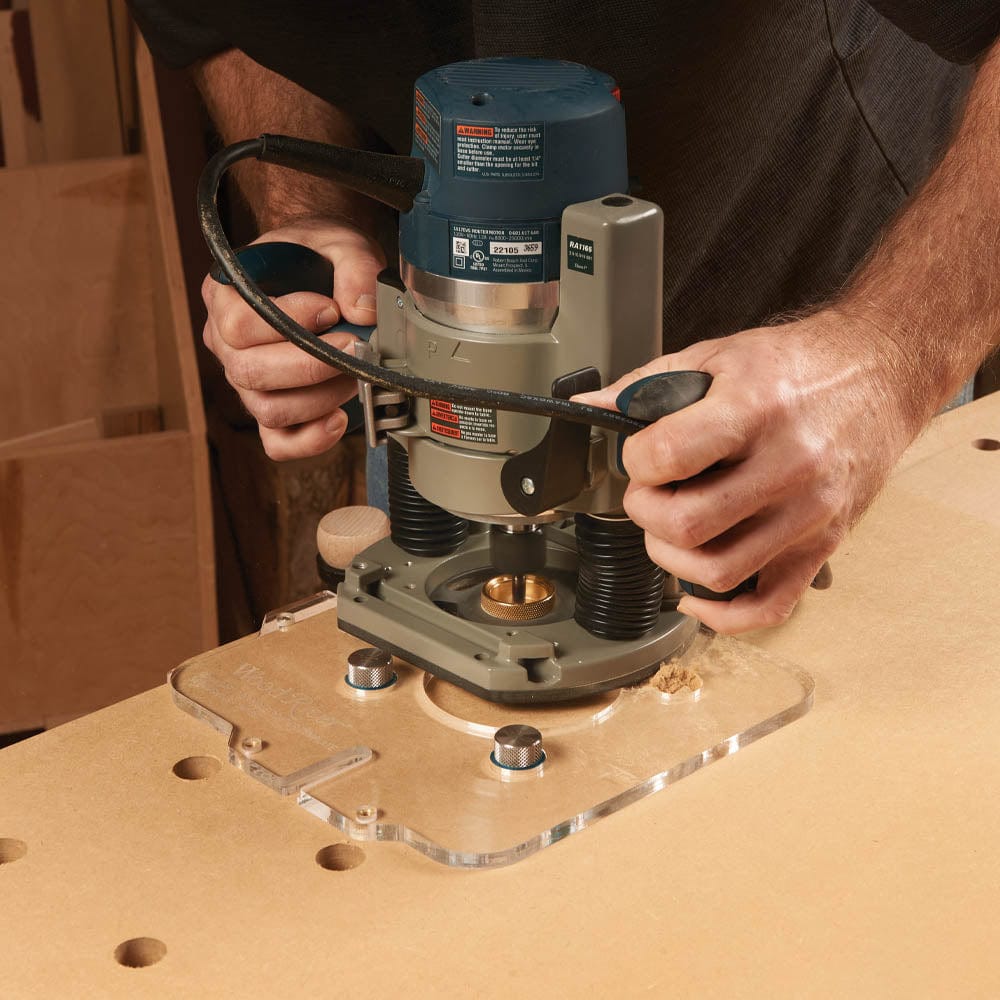 MFT Dog Hole Router Template - 20 mm