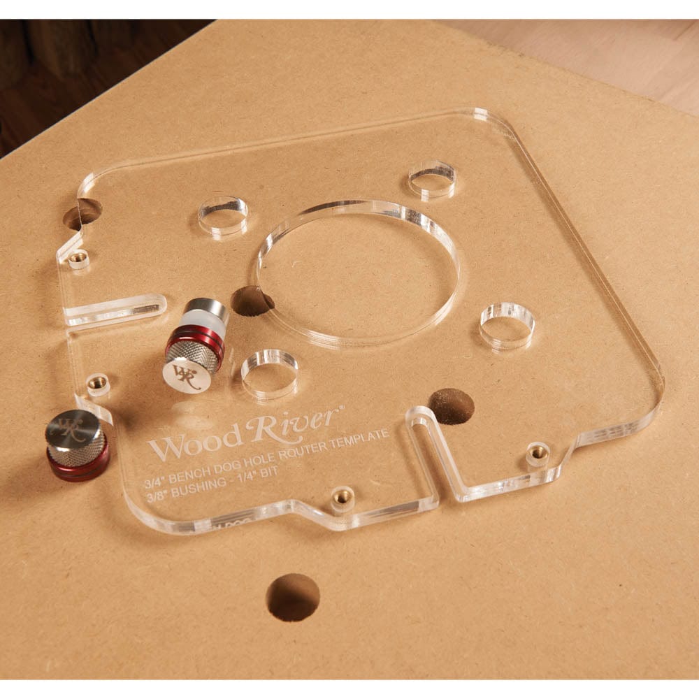 3/4" Bench Dog Hole Router Template