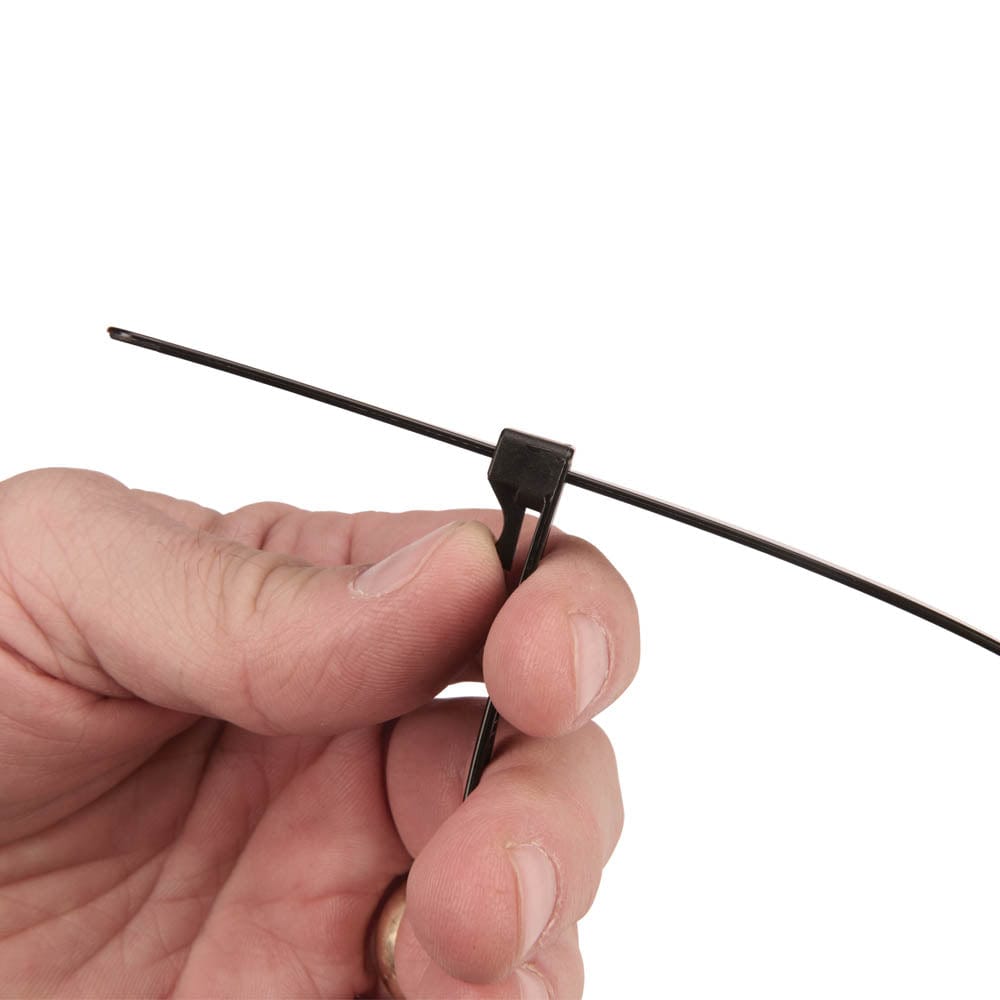EZ Release Reusable Cable Ties - 19-11/16" - 75 lb Tensile Strength - 10 Pack