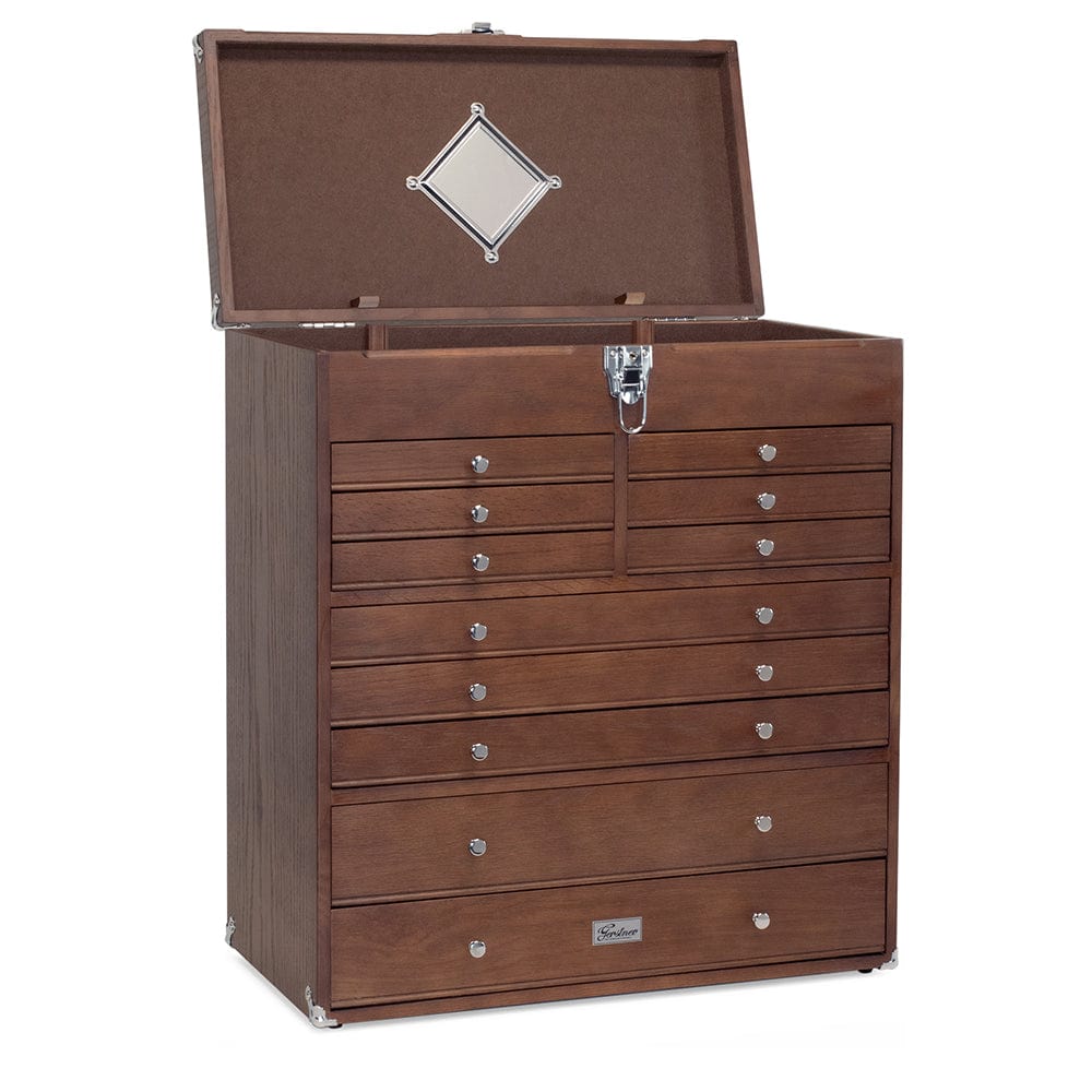 T22-D 11-Drawer Solutions Chest- Dark Oak