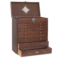 T22-D 11-Drawer Solutions Chest- Dark Oak