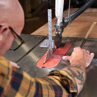 Wide Carpenter's Square with Hard Chrome Finish and Metal Stopper - 20" x 10"