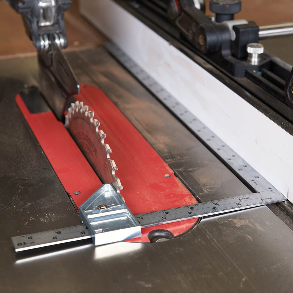 Wide Carpenter's Square with Hard Chrome Finish and Metal Stopper - 20" x 10"