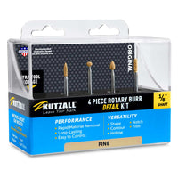 Detail Rotary Burr Kit - Fine Cut - 1/8" Shaft - 4 Piece