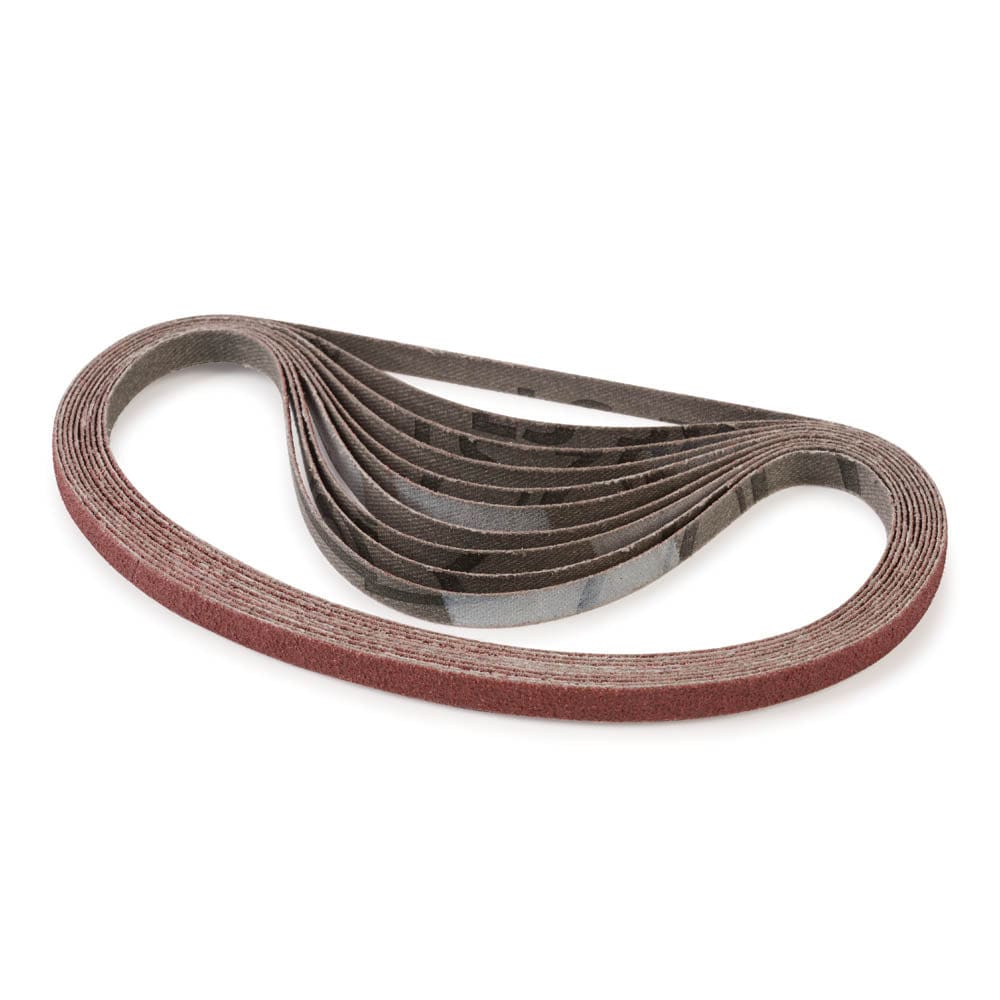Sanding Detailer Replacement Belts - 80 Grit - 1/4" - 10 Pack