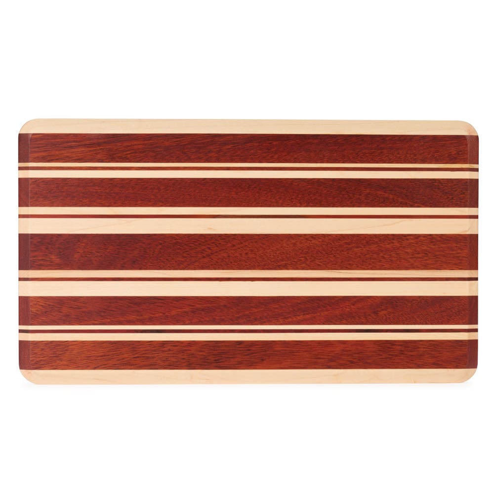 Candy Cane Cutting Board Kit - 3/4" x 9" x 16" - Bloodwood & Maple