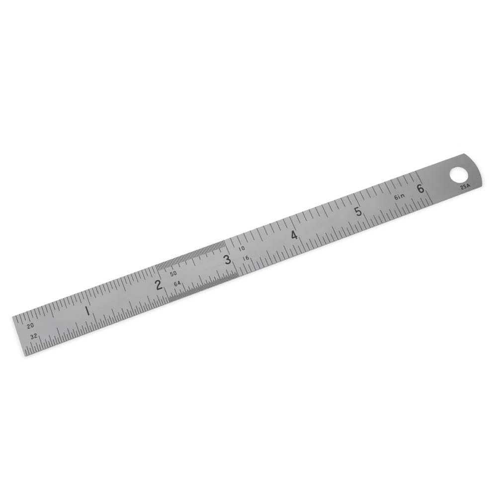 Center Finding Rule - Stainless Steel - 6"