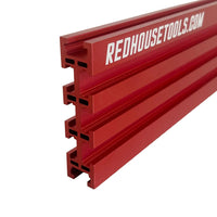 48" Universal Aluminum Woodworking Multi-Track- Red- 1 Piece