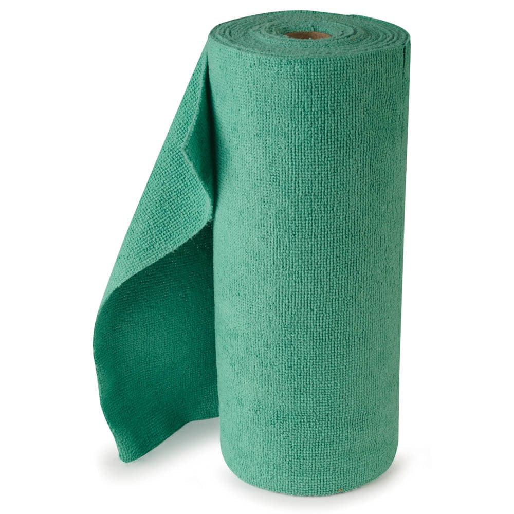 Microfiber Shop Towels - 12" x 12" - Roll of 50
