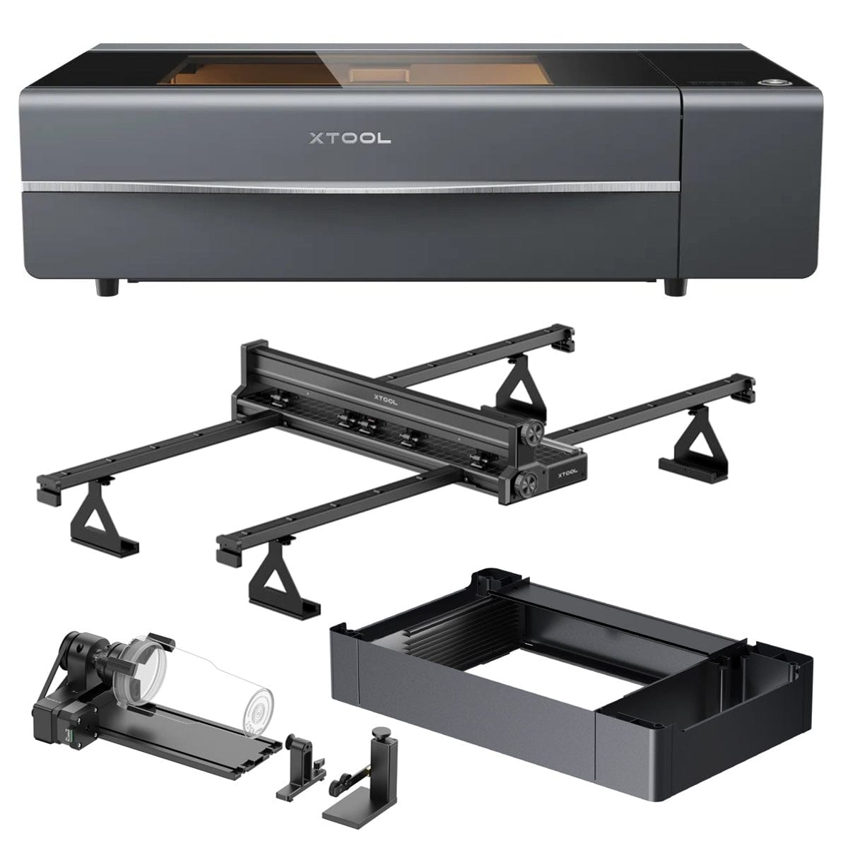 P2S 55W CO2 Laser Cutter All-in-One Bundle