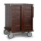 5-Drawer Large Roller Cabinet - Dark Oak