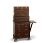 19-Drawer 3 Piece Chest, Base and Roller Set - Dark Oak