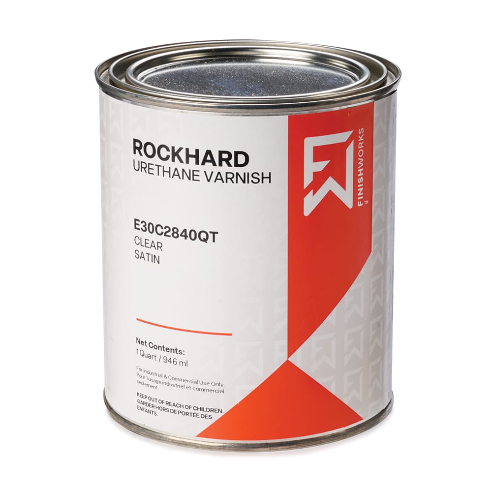 Rockhard Table Top Urethane Varnish - Satin - Quart