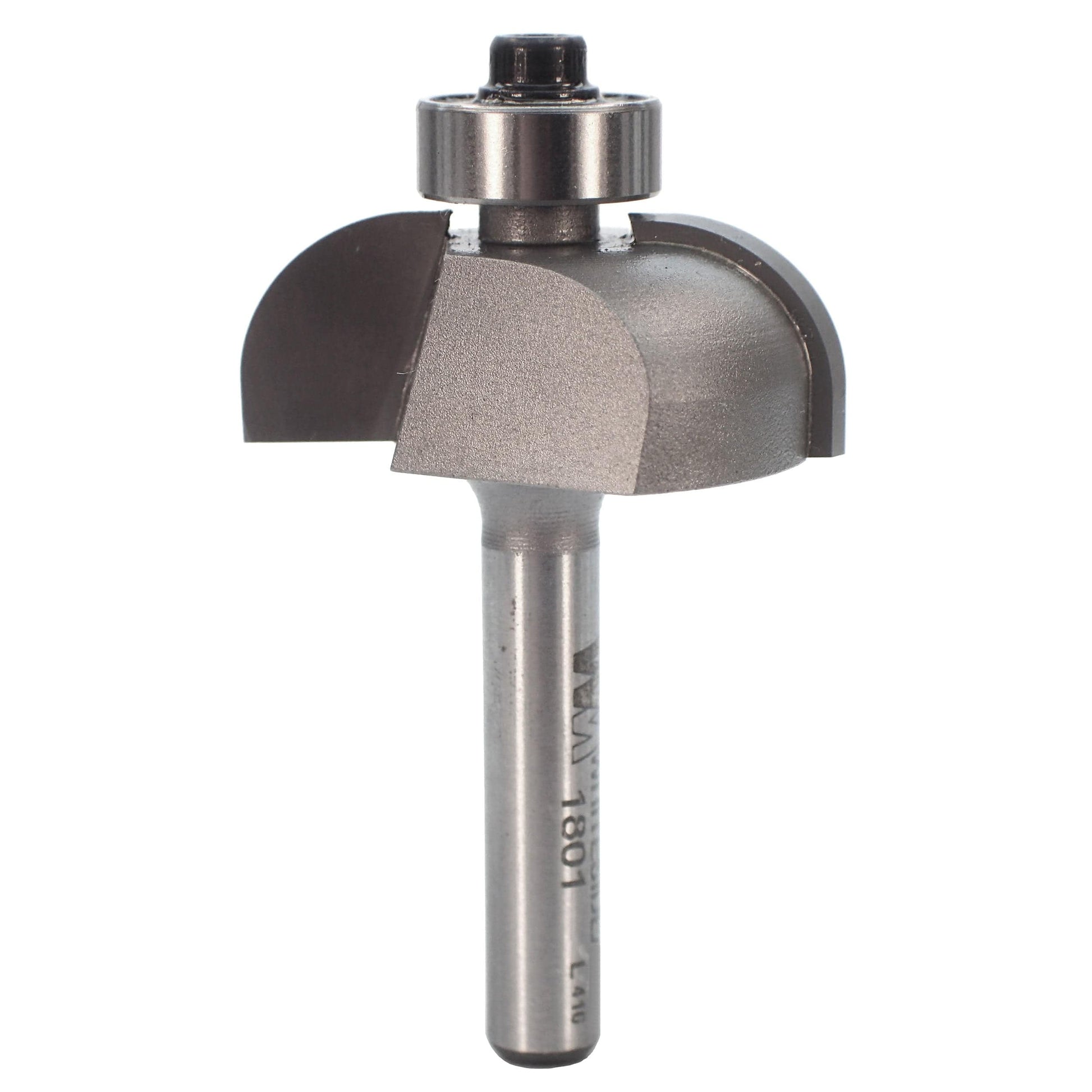 1801 Cove Router Bit 1/4" SH 3/8" R X 1-1/4" D X 1/2" CL alt 0