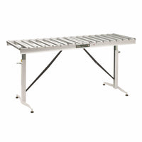 Adjustable Folding Roller Conveyor Table, 66" x 24", HRT-90 alt 0