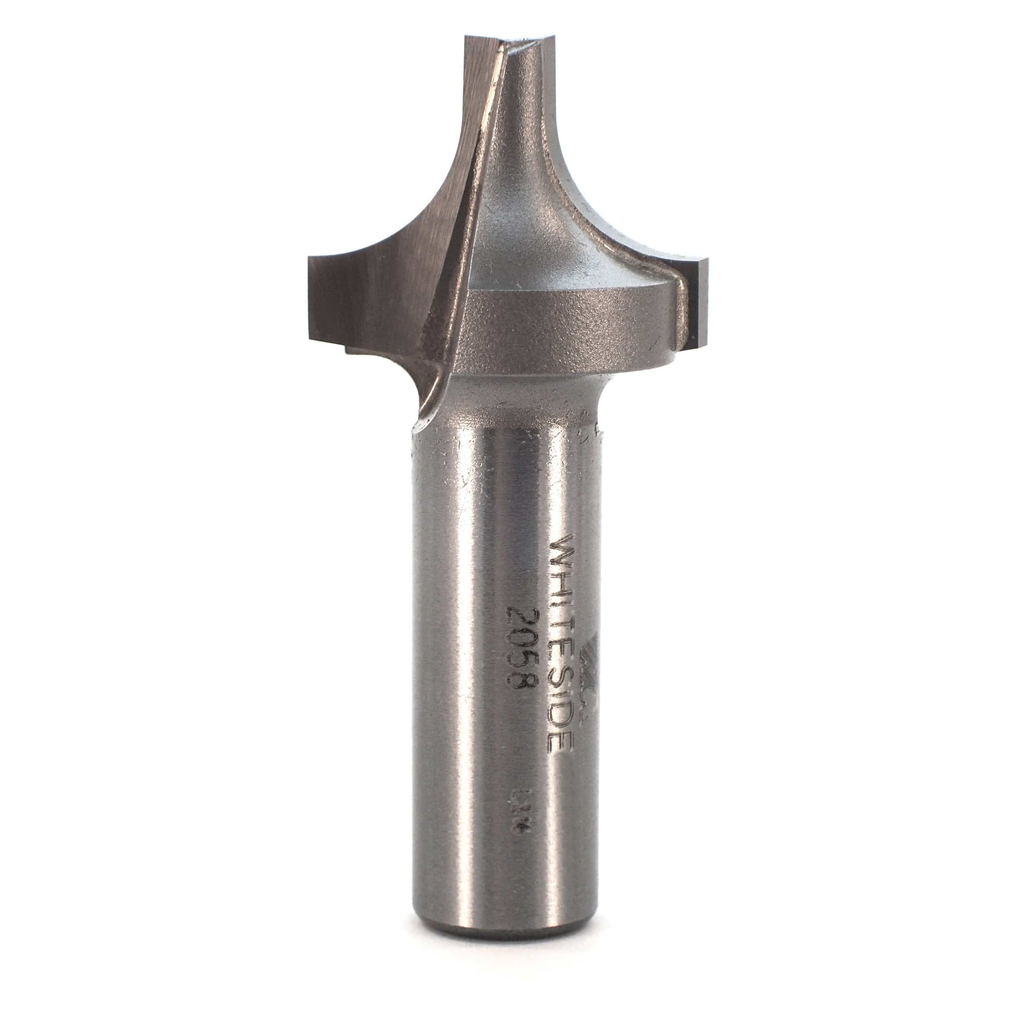2058 Plunge Roundover Router Bit 1/2" SH X 3/8" R X 1" A X 1/4" B 9/16" C 2-1/4" OL alt 0