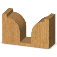 Plunge Roundover Bit w/Plunge Point 9/16" R 1-5/8" LD 1/2" SD 1/2" SH 2-3/4" OL 2 FL alt 0