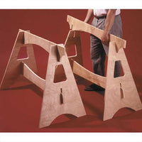 Downloadable Woodworking Project Plan to Build Knockdown Sawhorses alt 0