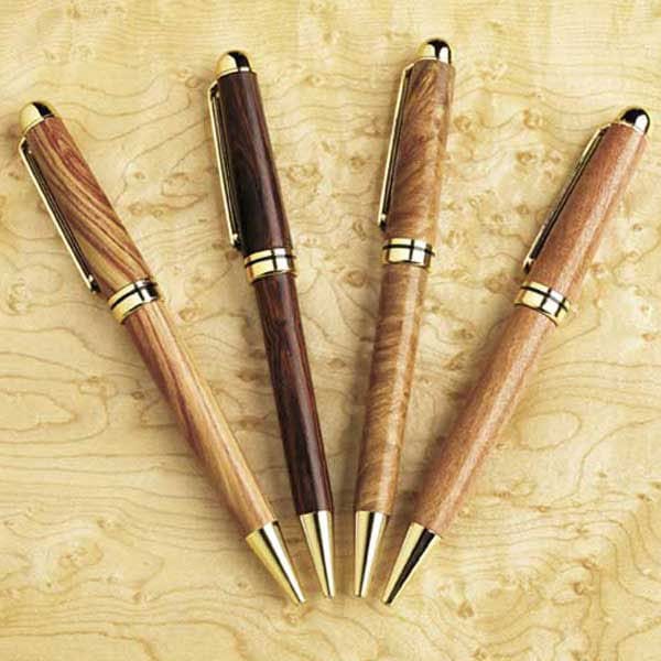 Woodworking Project Paper Plan to Build Turned Writing Pens alt 0