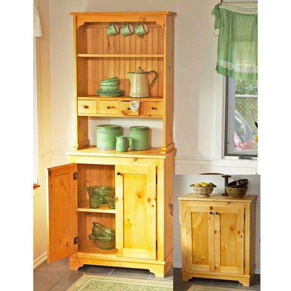 Woodworking Project Paper Plan to Build Country Pine Cabinet alt 0