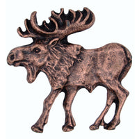 Walking Moose Pull, Left, Antique Copper, Model 002AC alt 0