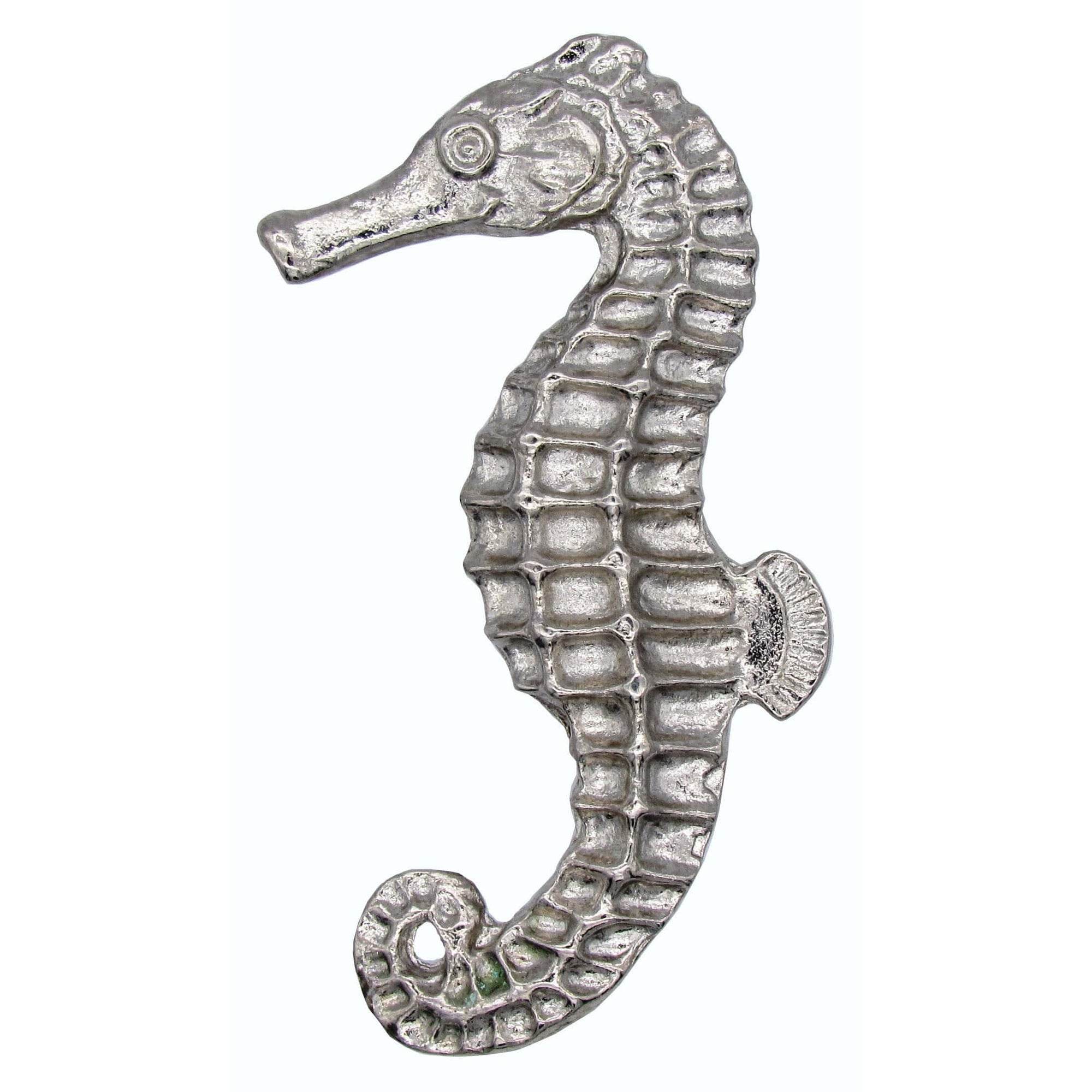 Large Seahorse Knob, Left, Nickel, Model 235N alt 0