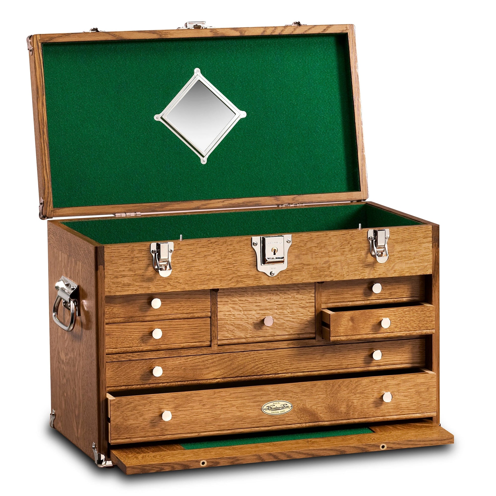 Classic Tool Chest & Base Set in Quarter Sawn Golden Oak alt 0
