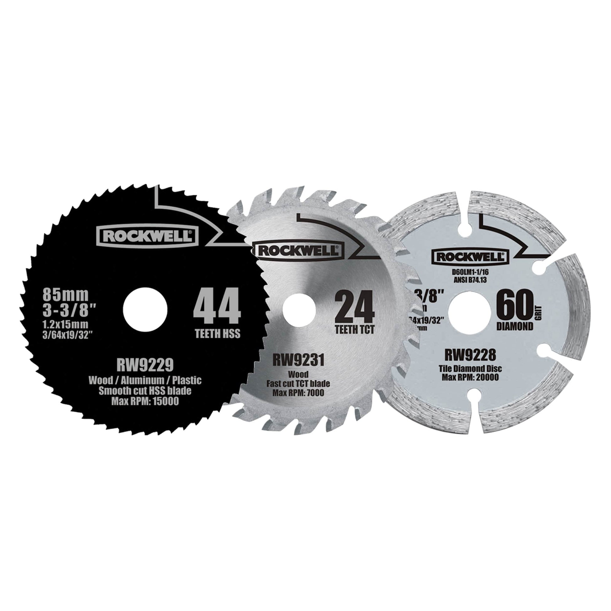Versacut Blade Set, 3 pieces, Model RW9232K alt 0