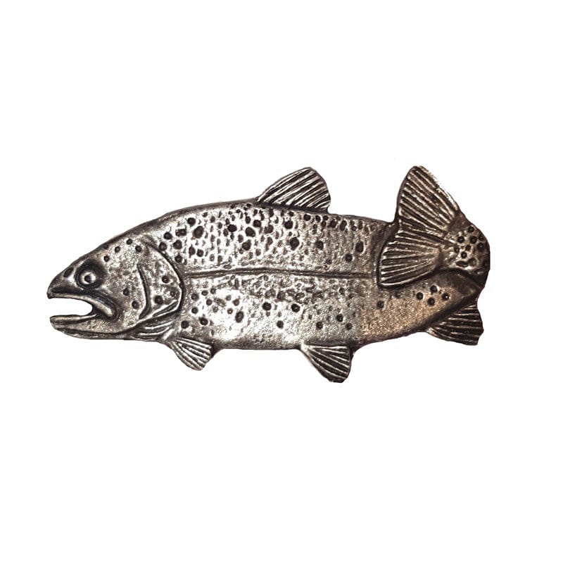 2" Long Trout Pull Left Facing, Pewter, Model 096P alt 0
