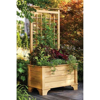 Woodworking Project Paper Plan to Build Planter Box and Trellis alt 0