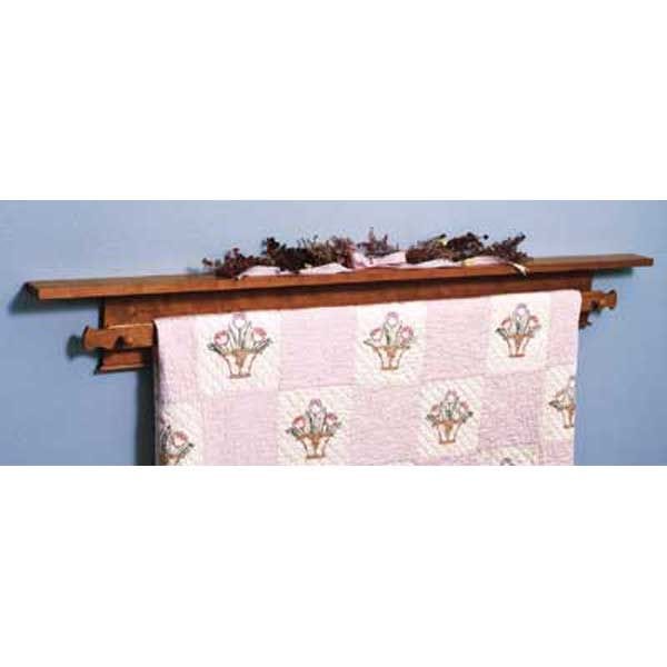 Woodworking Project Paper Plan to Build Shaker Quilt Hanger alt 0