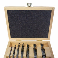 Brad Point Bit Set in Wooden Box, 7 Piece Standard Set alt 0
