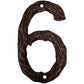 LHN6-ORB Log House Number 6, Oil Rubbed Bronze, 1 piece alt 0