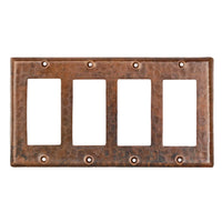 Quadruple Ground Fault/Rocker GFI Switchplate Cover alt 0