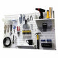 4' Metal Pegboard Standard Tool Storage Kit - White Toolboard & White Accessories alt 0